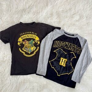 Boys Harry Potter Hogwarts T-Shirt and Long Sleeve Shirt